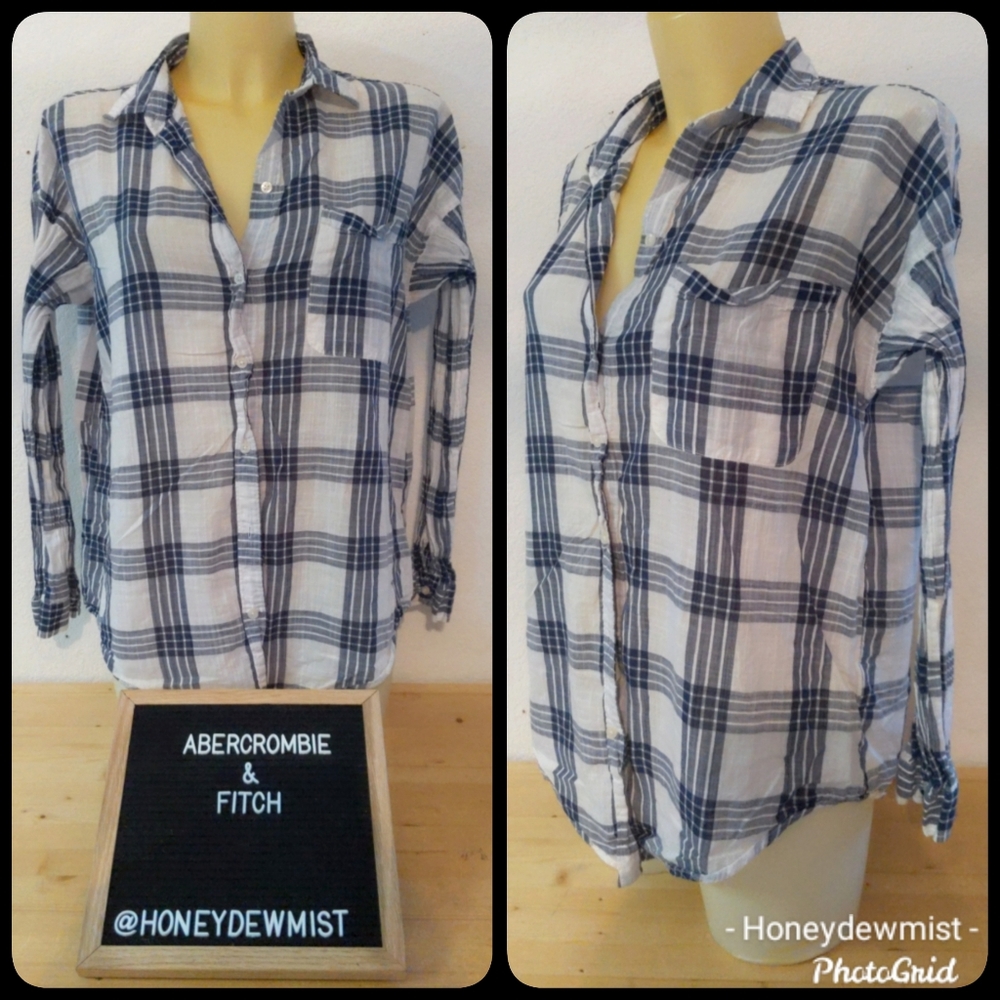 ABERCROMBIE & FITCH Plaid Button Down